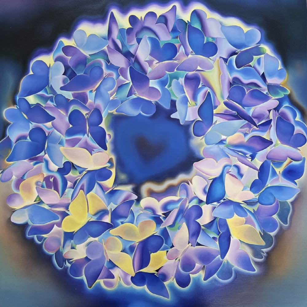 래여애반다라/91x91cm/Oil on canvas/2023.