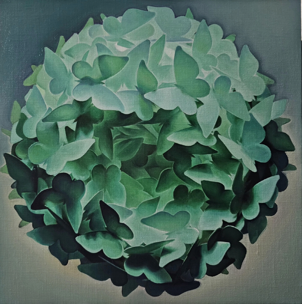 래여애반다라/37.9x37.9cm/Oil on canvas/2024.