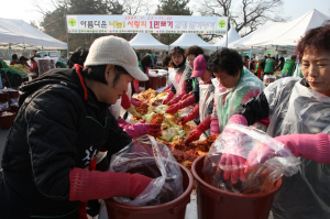 사랑으로 키운 배추. 사랑으로 담근 김장