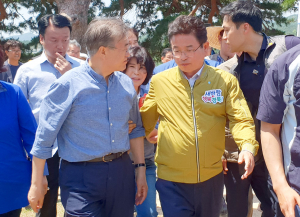 이철우 도지사,경주 방문한 대통령에 지역 현안 건의
