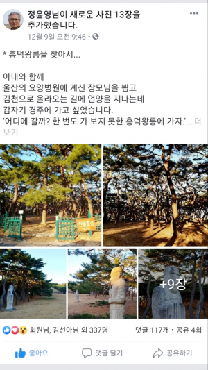 흥덕왕릉을 찾은 정윤영 선생-노을 진 소나무 속 로맨티스트 왕 이야기 