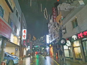 봉황로 문화의거리 경관조명 철거