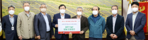 경주TMF영농조합법인, 수해의연금·장학금 전달