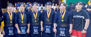 경주시청 여자검도팀, 3인조 단체전 우승 쾌거