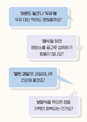 ‘건강식’만 먹는데 오히려 몸이 나빠질 수도 있나요?