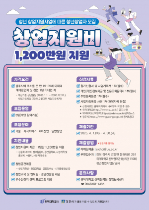 청년 창업, 경주에서 시작하세요!