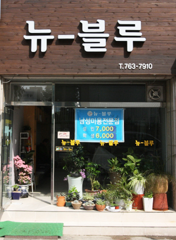 뉴블루의 깔끔한 전경.