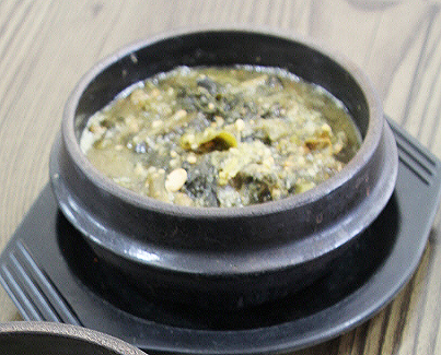 구수한 시래기 된장찌개.