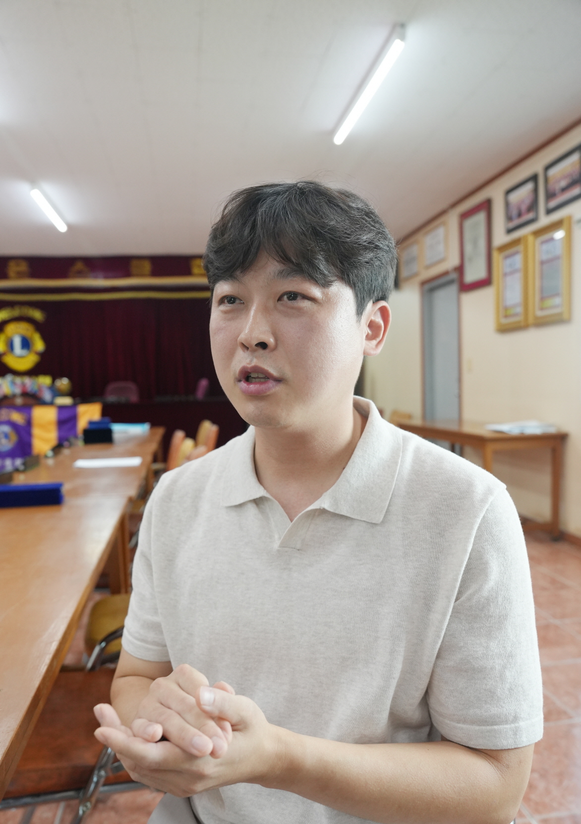 건천라이온스 박용석 회장. 이필혁 기자.