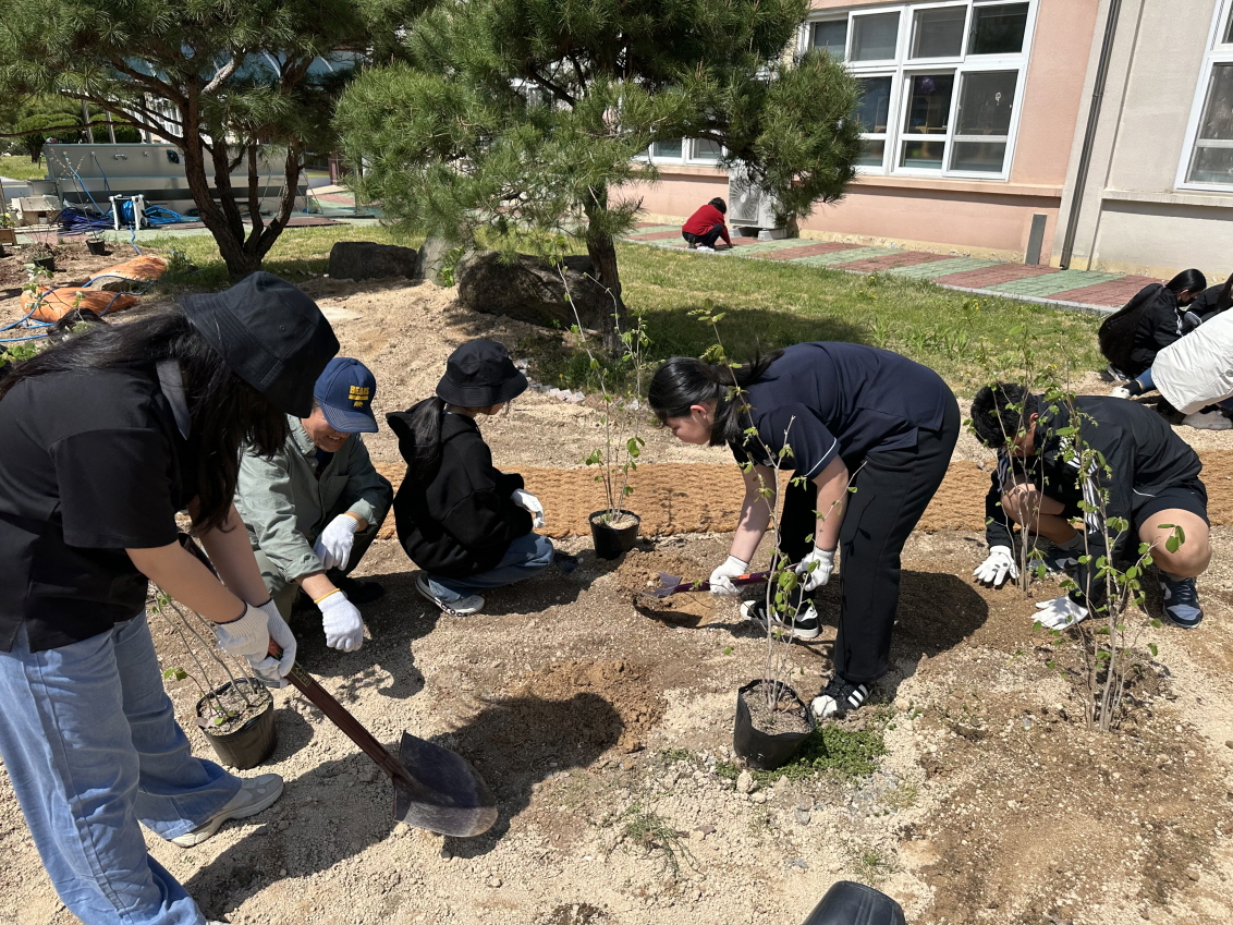 이번 활동은 학교 공간을 살아있는 생태 환경 교육의 장으로 만들기 위해 마련됐다. <사진=산내행복마을학교>