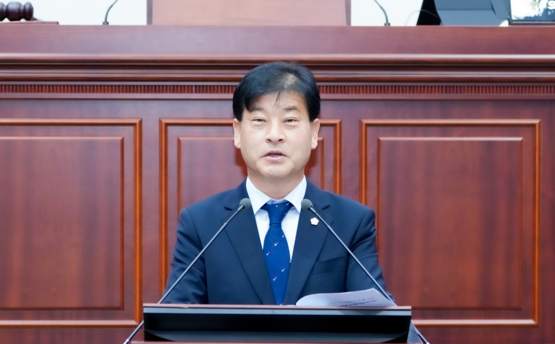 주동열 의원이 5분 자유발언을 하고 있다. <사진=경주시의회>