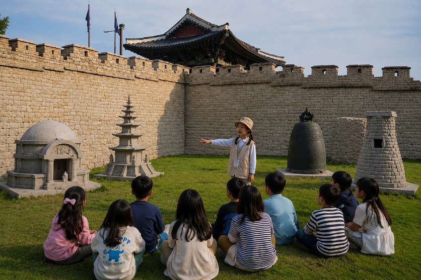 어린이 해설. <사진=경주문화원>