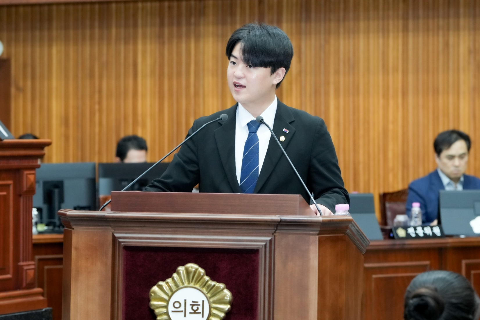 김경주 경주시의회 의원이 시정질문을 하고 있다. <사진=경주시의회>