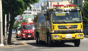 경주소방서, 소방차 길터주기 도민참여 훈련 실시