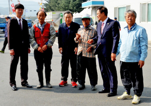 정수성 의원, 농협RPC 안강공장 추곡 수매현장 방문