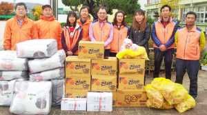 한울타리회, 중부동 저소득층에 후원물품 전달