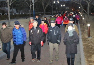 동장군도 못말린 보문호반 달빛걷기