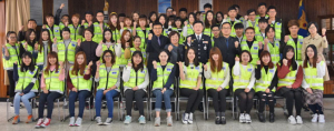 외국인 유학생 치안 자원봉사대 발대식 및 수료식