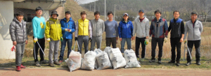 현곡면 청년회, 고향하천살리기 정화활동