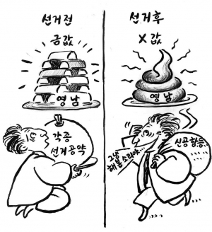 선거를 위한 공약남발, 다시는 없기를…