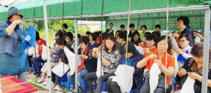 스카프 천연염색 체험 통해 화합의 시간 가져