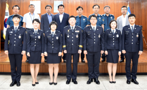 경주경찰서 신임경찰관 등 8명 인사발령 신고·환영식