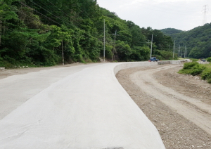 양남면 나산리 농어촌도로 수해복구 완료