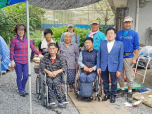 태풍이 불어와도 봉사는 계속된다
