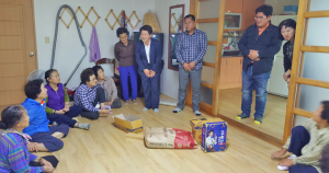황남동, 경로당 방문 소통시간 가져