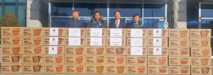 GS25시 용강에버빌점 어려운 세대 25가구에 후원물품 전달