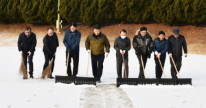 경북관광공사, 보문로 및 보문골프클럽 제설작업