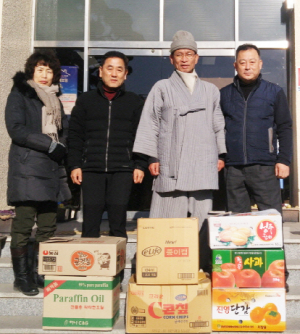 건천읍 천주암, 사랑의 떡국 400인분 전달