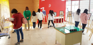 송화도서관, 원화 및 주제가 있는 책 전시회