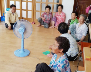양북면, 경로당 찾아 건강한 여름나기 당부