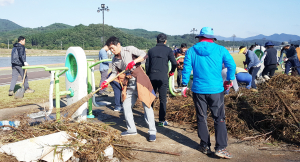 경주시 도시재생사업본부, 태풍 피해복구 자원봉사 구슬땀
