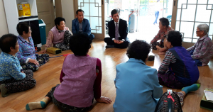 신태윤 신임 현곡면장, 경로당을 찾아 효 실천