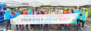 천북농협·고주모, 농번기 부족한 일손 돕기로 농가와 협력