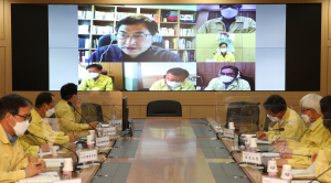 자가격리 주낙영 시장, 화상회의로 시정 공백 최소화