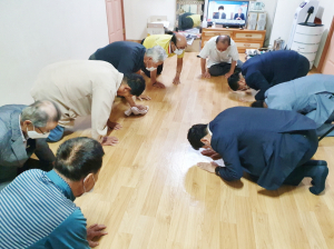 최진열 신임 황성동장, 경로당 방문해 부임인사 