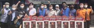 화재 골든타임 확보, 황오동 ‘보이는 소화기함’