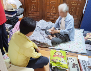 중부동, 추석맞이 국가유공자 및 수급자 가구 방문