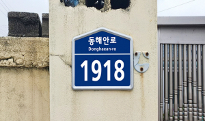 동경주 일대 노후 건물번호판 정비사업 