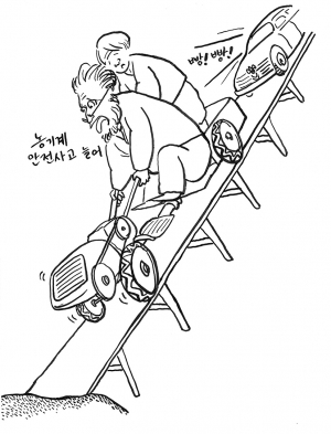 수확철, 위태위태한 고령자 농기계 사용…