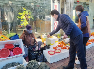 중부동, 전통시장 마스크 착용 독려 캠페인 실시