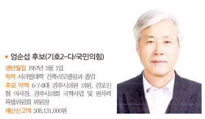경주시의원 라 선거구(외동,감포,양남,문무대왕면)- 출마자-엄순섭 후보(기호2-다/국민의힘)