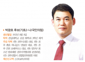 경주시의원 사 선거구(건천, 산내, 서면, 내남, 선도)- 출마자-박광호 후보(기호2-나/국민의힘)