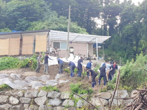 경주시, 영주 호우 피해지역 찾아 복구지원