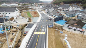 북군동 식당가 도로 확장 사업 완료