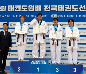 경주시청 태권도팀, 전국선수권대회 금·동메달 쾌거